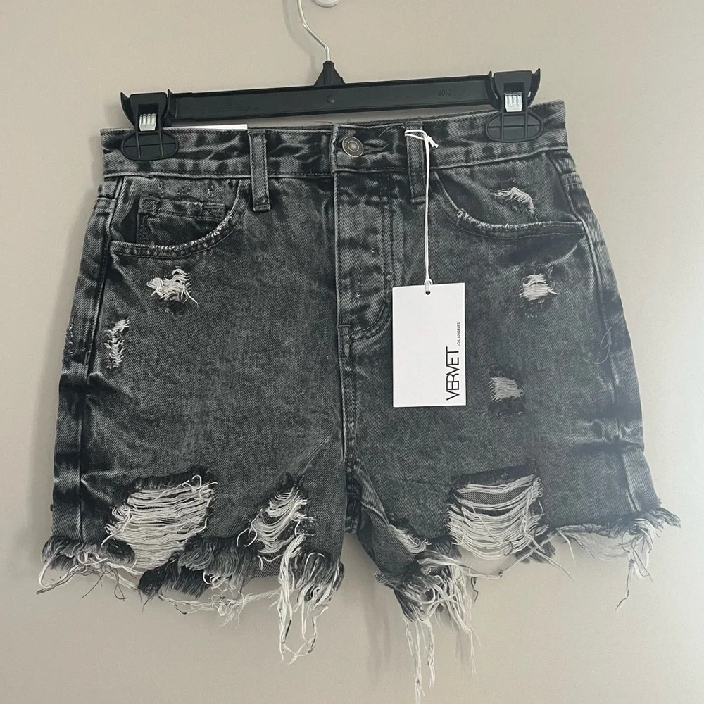 VERVET Sienna Super High Rise Shorts‎ NWT
